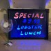 FixtureDisplays® Flashing Illuminated Erasable Neon LED Message Menu Sign Writing Board 14748